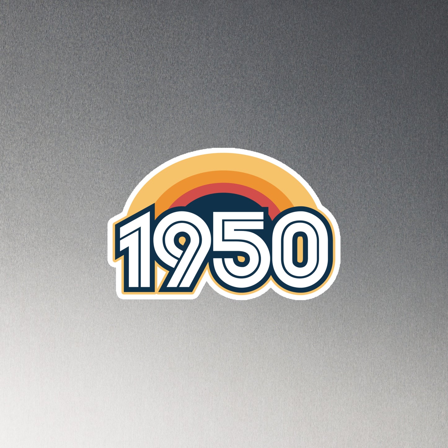 1950 Retro Sunset Magnet