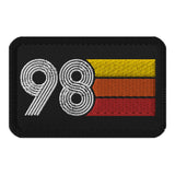 98 - 1998 Retro Birthday Year Embroidered patches