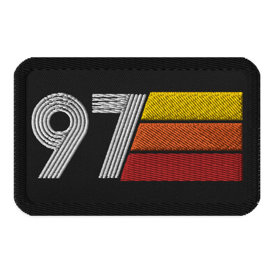 97 - 1997 Retro Birthday Year Embroidered patches