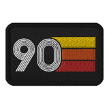 90 - 1990 Retro Birthday Year Embroidered patches