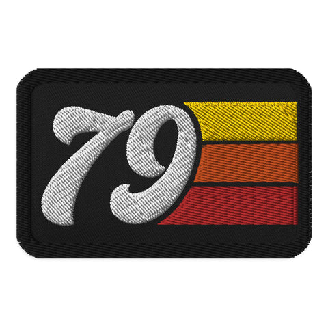 79 - 1979 Retro Groovy Birthday Year Embroidered patches