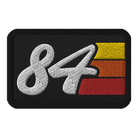 84 - 1984 Retro Groovy Birthday Year Embroidered patches