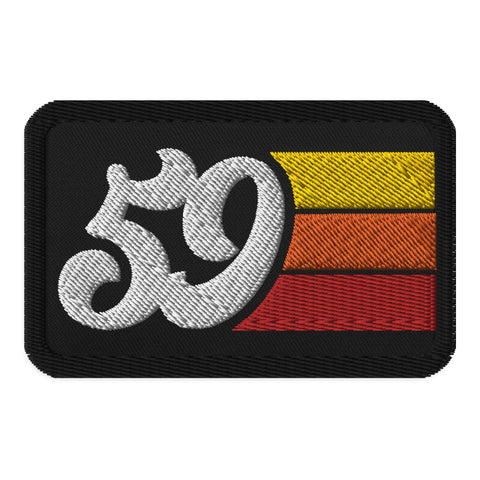 59 - 1959 Retro Groovy Birthday Year Embroidered patches