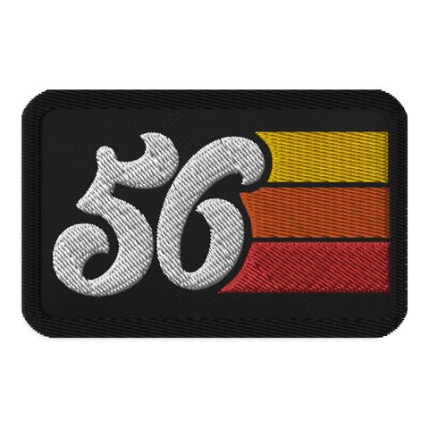 56 - 1956 Retro Groovy Birthday Year Embroidered patches
