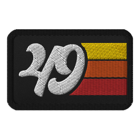 49 - 1949 Retro Groovy Birthday Year Embroidered patches