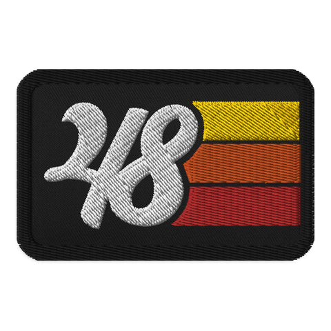 48 - 1948 Retro Groovy Birthday Year Embroidered patches