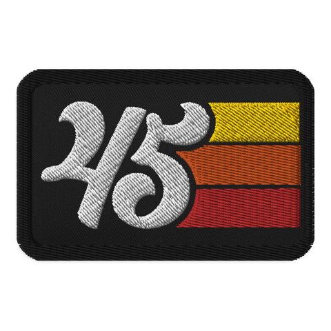 45 - 1945 Retro Groovy Birthday Year Embroidered patches