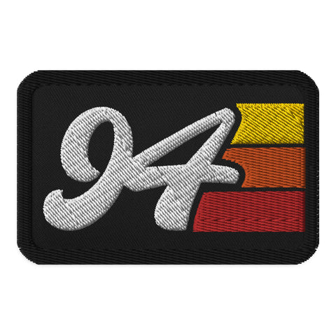 94 - 1994 Retro Groovy Birthday Year Embroidered patches