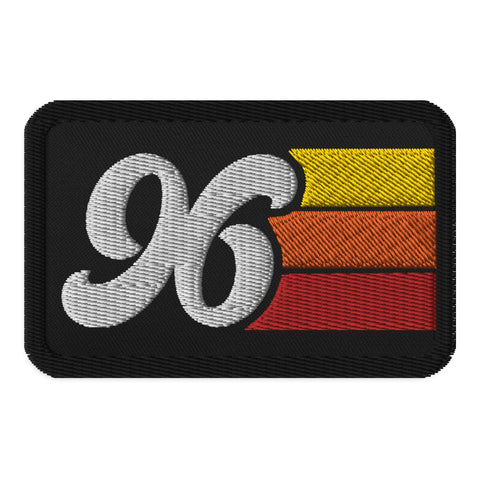 96 - 1996 Retro Groovy Birthday Year Embroidered patches