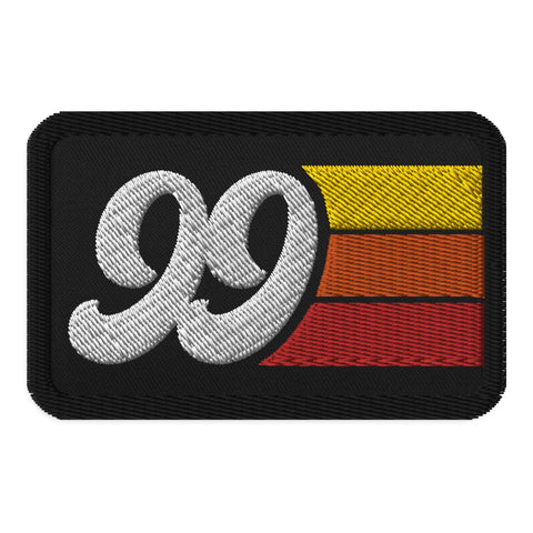 99 - 1999 Retro Groovy Birthday Year Embroidered patches