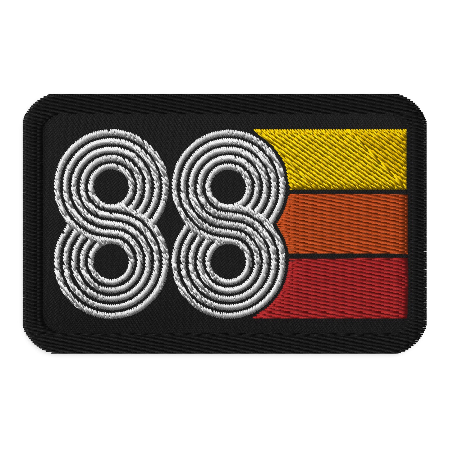 88 - 1988 Retro Tri-Line Embroidered patches