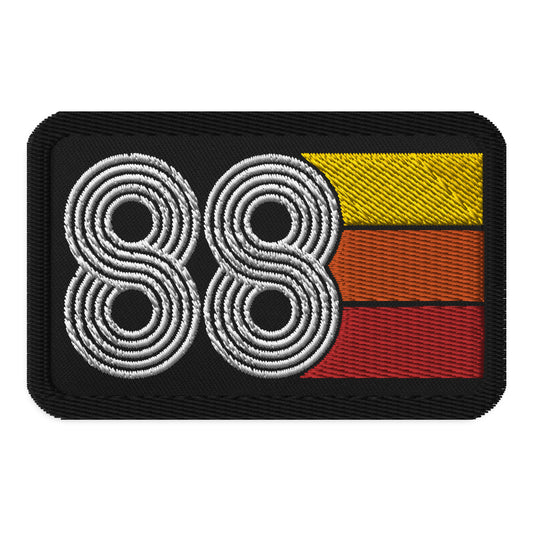 88 - 1988 Retro Tri-Line Embroidered patches