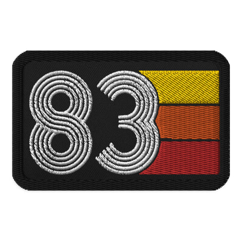 83 - 1983 Retro Tri-Line Embroidered patches