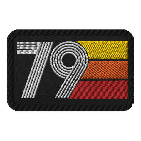 79 - 1979 Retro Tri-Line Embroidered patches