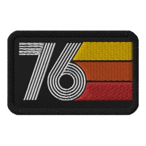 76 - 1976 Retro Tri-Line Embroidered patches