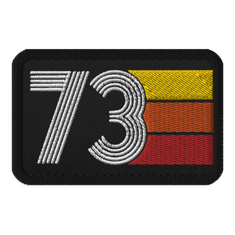 73 - 1973 Retro Tri-Line Embroidered patches