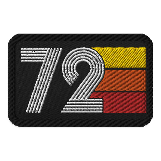 72 - 1972 Retro Tri-Line Embroidered patches