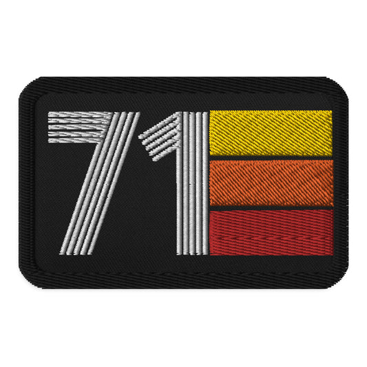 71 - 1971 Retro Tri-Line Embroidered patches