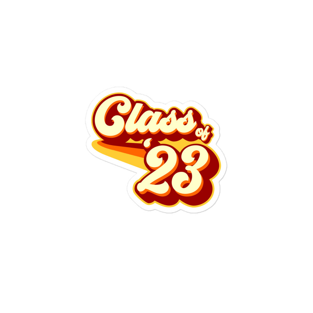 Class of 2023 Bubble-free stickers