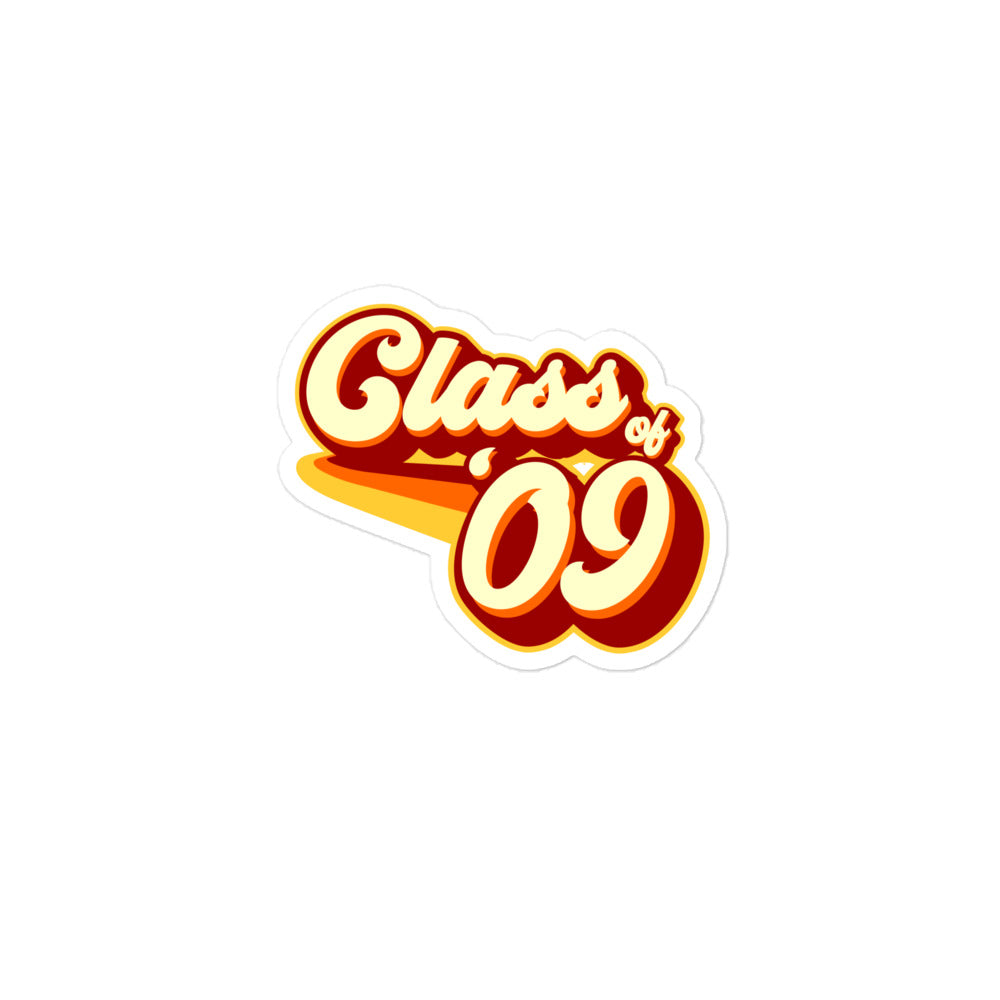 Class of 2009 Bubble-free stickers