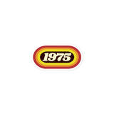 1975 Retro Oval Bubble-free stickers