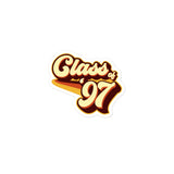 Class of 97 Graduation Retro 1997 ReunionBubble-free stickers