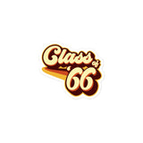 Class of 66 Graduation Retro 1966 Reunion Bubble-free stickers