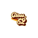 Class of 62 Graduation Retro 1962 Reunion Bubble-free stickers