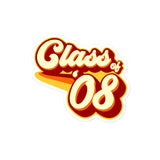 Class of 2008 Bubble-free stickers