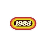 1985 Retro Oval Bubble-free stickers