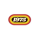 1975 Retro Oval Bubble-free stickers