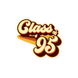 Class of 95 Graduation Retro 1995 Reunion Bubble-free stickers