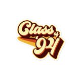 Class of 94 Graduation Retro 1994 Reunion Bubble-free stickers