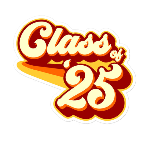 Class of 2025 Bubble-free stickers