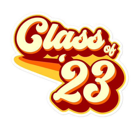 Class of 2023 Bubble-free stickers