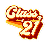 Class of 2021 Bubble-free stickers