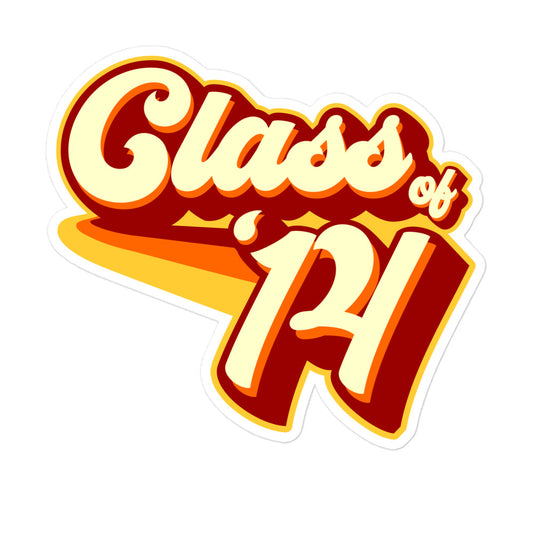Class of 2014 Bubble-free stickers