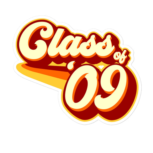 Class of 2009 Bubble-free stickers