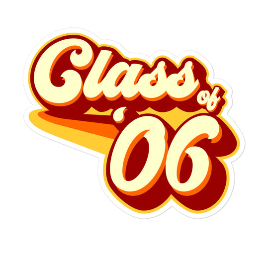 Class of 2006 Bubble-free stickers