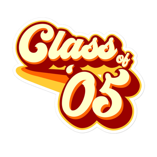 Class of 2005 Bubble-free stickers