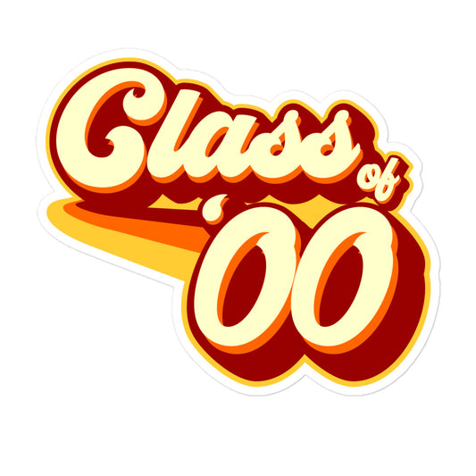 Class of 2000 Bubble-free stickers