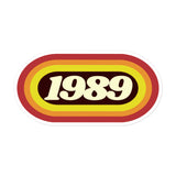 1989 Retro Oval Bubble-free stickers