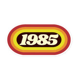 1985 Retro Oval Bubble-free stickers