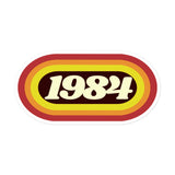 1984 Retro Oval Bubble-free stickers