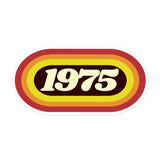 1975 Retro Oval Bubble-free stickers