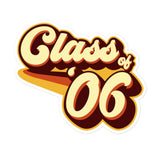 Class of 06 Graduation Retro 2006 Bubble-free stickers