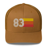 83 Number 1983 Birthday Retro Trucker Hat