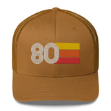 80 Number 1980 Birthday Retro Trucker Hat