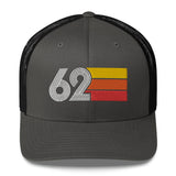 62 Number 1962 Birthday Retro Trucker Hat