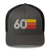 60 Number 1960 Birthday Retro Trucker Hat